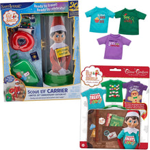 Load image into Gallery viewer, The Elf on the Shelf: Carrier Bundle - 20th Anniversary Carrier, Sweet Treat Tees, &amp; Elf Mates Shirts