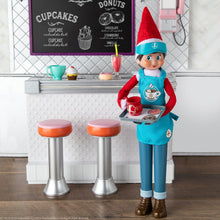 Load image into Gallery viewer, The Elf on The Shelf - Magi-Freeze Stand Up Complete Set: Cocoa to Go Barista, Polar Power Hero Set, Holiday Hipster, Retro Rad ’80s Gear, &amp; Glitzy Gala Dress