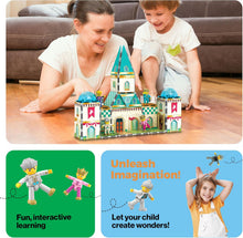 Load image into Gallery viewer, Picasso Tiles - Magnetic Tile Construction Blocks: MIDDLE AGE MEDIEVAL CASTLE