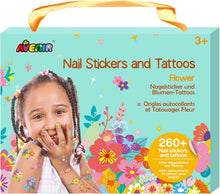 Load image into Gallery viewer, Avenir - Nail Stickers and Tattoos: FLOWERS