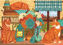 Load image into Gallery viewer, Cobble Hill 500 Piece Jigsaw Puzzle - Pumpkin Patch Cats (Poster Included)