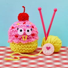 Load image into Gallery viewer, Bright Stripes - Snack Knit Kit Bundle: Cupcake Cutie and Lil' Dumplin