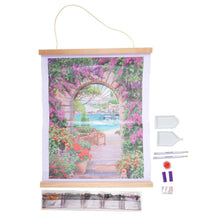 Load image into Gallery viewer, Crystal Art - Scroll Diamond Painting Kit: Window to Paradise