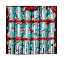Load image into Gallery viewer, Robin Reed English Holiday Christmas Crackers - Racing Snowman Ice Shine, 6 Count