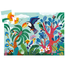 Load image into Gallery viewer, Djeco Silhouette Coco the Toucan Jigsaw Puzzle 24 Pieces