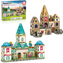 Load image into Gallery viewer, Picasso Tiles - Magnetic Tile Construction Blocks: MIDDLE AGE MEDIEVAL CASTLE