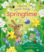 Load image into Gallery viewer, Usborne Peek InsideTouch-and-Feel Board Book: SPRINGTIME