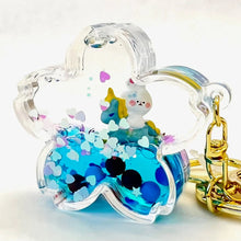 Load image into Gallery viewer, Unicorn Bunny Flower Floaty Keychain