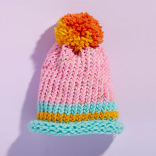 Load image into Gallery viewer, Bright Stripes - Nimble Knitter Adjustable Loom: Make a Hat, Bag &amp; Scrunchie!