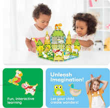 Load image into Gallery viewer, PicassoTiles - Magnetic Tile Construction Blocks: FARM ANIMALS