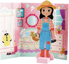 Load image into Gallery viewer, Floss &amp; Rock - Wooden Magnetic Dress Up Wooden Doll, Sofia