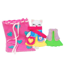 Load image into Gallery viewer, Apli Kapli - Felt Sewing Kit for Beginners: Make Your Own Felt Cat