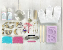 Load image into Gallery viewer, Bright Stripes - Wish*Craft Wood &amp; Resin Charm Jewelry Kit - Makes 20 Charms!