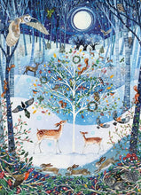 Load image into Gallery viewer, Cobble Hill 500 Piece Jigsaw Puzzle - Winter Woodland (Poster Included)