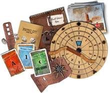 Load image into Gallery viewer, Exit: The Game Bundle - The Cursed Labyrinth, Kidnapped in Fortune City, and The Sinister Mansion with Exclusive Drawstring Bag