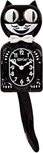 Load image into Gallery viewer, Classic Black Kit-Cat® Klock: Retro Style with Moving Eyes and Tail, 15.5"
