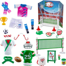 Load image into Gallery viewer, The Elf on The Shelf Sporting Set: Polar Props™ North Pole Pitch Kit, Pickleball Play Pack, Claus Couture Collection® Touchdown Tidings Set, &amp; Karate Kicks Set