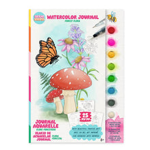 Load image into Gallery viewer, Bright Stripes - Watercolor Journal: Forest Flora