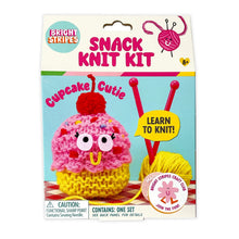 Load image into Gallery viewer, Bright Stripes - Snack Knit Kit: Cupcake Cutie