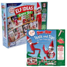 Load image into Gallery viewer, The Elf on the Shelf Official Props Bundle - Scout Elves at Play Kit and The Official Elf Ideas Super Set (100+ total pcs.)