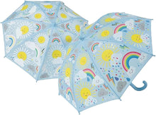 Load image into Gallery viewer, Floss &amp; Rock Color Changing Umbrella - Sun and Clouds