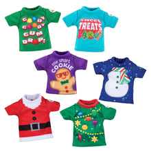 Load image into Gallery viewer, The Elf on the Shelf Claus Couture Suitcase Duo: Sweet Treats Pack and Christmas T-Shirt Party Pack