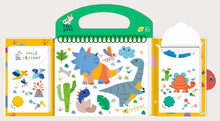 Load image into Gallery viewer, Haku Yoka Dino Friends My First Colouring Kit, On The Go Colouring Kit with 6 Smile Beeswax Crayons