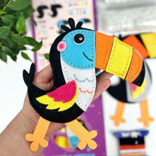 Load image into Gallery viewer, Apli Krapli - Felt Sewing Kit for Beginners: TOUCAN