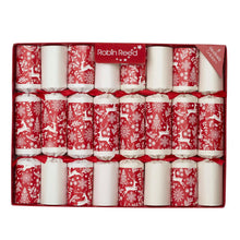 Load image into Gallery viewer, Robin Reed English Holiday Christmas Crackers - Scandinavian Stag, 8 Count