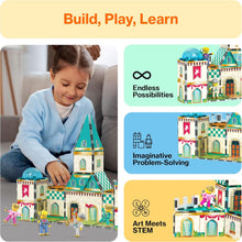 Load image into Gallery viewer, Picasso Tiles - Magnetic Tile Construction Blocks: MIDDLE AGE MEDIEVAL CASTLE