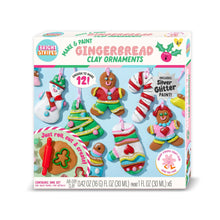 Load image into Gallery viewer, Bright Stripes - Make &amp; Paint Gingerbread Clay Ornaments