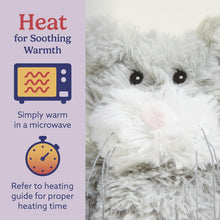 Load image into Gallery viewer, Warmies Microwavable &amp; Weighted Plush - Gray Cat, Small