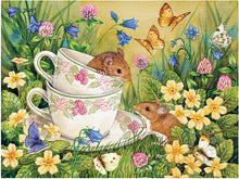 Load image into Gallery viewer, Cobble Hill 275 Piece Jigsaw Puzzle - Tea for Two (Poster Included), Extra-Large Pieces