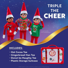Load image into Gallery viewer, The Elf on the Shelf - Claus Couture Festive Fun T-Shirt Set (Scout Elf Not Included)