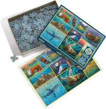 Load image into Gallery viewer, Cobble Hill 500 Piece Jigsaw Puzzle - Alaskan Animals (Poster Included)