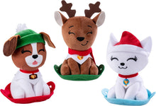 Load image into Gallery viewer, The Elf on the Shelf - Pull-a-Pals Sled Smashers Compete Set: Reindeer, St. Bernard &amp; Arctic Fox