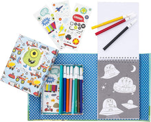 Load image into Gallery viewer, Schylling - Tiger Tribe: Adventure Coloring Set - Take Along Travel Art Kit