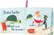 Load image into Gallery viewer, The Manhattan Toy Company - What's Outside Sea-Themed Soft Baby Activity Book with Rattle