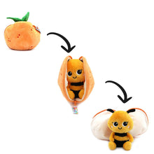 Load image into Gallery viewer, Flipetz - Buzzet the Bee &amp; Tangerine: 2-in-1 Plush Toy