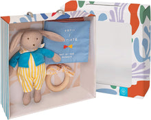Load image into Gallery viewer, The Manhattan Toy Company - Petit Artist: Bunny Doll, Soft Book &amp; Wooden Teether Gift Set