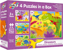 Load image into Gallery viewer, Galt - 4 Puzzles in A Box: DINOSAURS