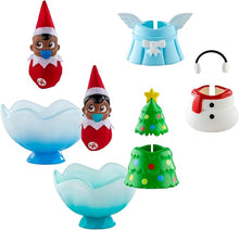 Load image into Gallery viewer, The Elf on the Shelf - Frost Pips Bundle: Frost Pips (Boy and Girl, Dark-Tone) &amp; Christmas Costumes Set