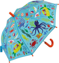 Load image into Gallery viewer, Floss &amp; Rock Color Changing Umbrella - Ocean