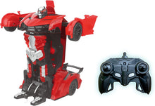Load image into Gallery viewer, Turbo Twister 2 in 1 Red Morpher RC Car That transforms into a Robot