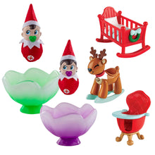 Load image into Gallery viewer, The Elf on the Shelf - Frost Pips Boy &amp; Girl, Light Tone, with Nursery Essentials Play Set Bundle