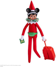 Load image into Gallery viewer, The Elf on the Shelf - Disney Mickey &amp; Friends Travel Bundle: Scout Elf Carrier, Ready to Roll Travel Set &amp; Plushee Pals Mini Clip-On