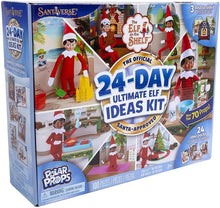Load image into Gallery viewer, The Elf on The Shelf Set of 2: Polar Props 24-Day Ultimate Elf Ideas Kit &amp; Santa's North Pole Friends Activity Book