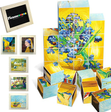 Load image into Gallery viewer, Product PicassoTiles - Magnetic Cube Puzzle: Famous Paintings with Photo Frame