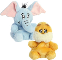 Load image into Gallery viewer, Aurora Palm Pals Dr. Seuss - Horton &amp; Lorax 5" Plush with Exclusive Drawstring Bag