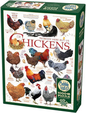 Load image into Gallery viewer, Cobble Hill 1,000 Piece Jigsaw Puzzle - Chicken Quotes (Poster Included)